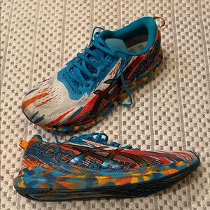 ASICS Noosa Tri 13 Size 13 Men’s Running Shoes Blue Orange Multicolor Sneakers